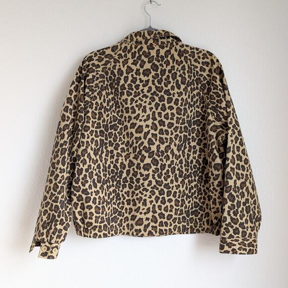 Supreme Toy Machine Harrington Animal Print Leopard Cotton Twill Jacket, size S - Picture 2 of 11